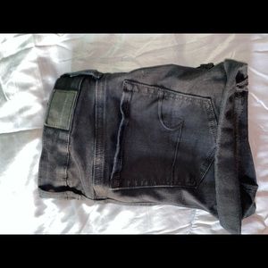 -American eagle black Jean shorts